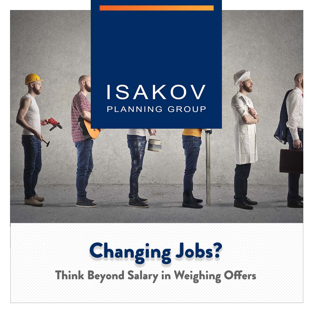 Changing Jobs - Isakov Planning Group
